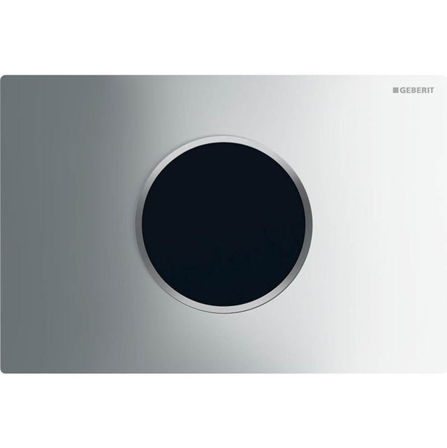 Geberit - Wc Flush Control With Electronic Flush Actuation, Mains Operation, Dual Flush, Sigma10 Actuator Plate, Automatic/Touchless Bright Chrome, Matte Chrome - Bright Chrome With Matte Chrome