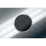 Geberit - Wc Flush Control With Electronic Flush Actuation, Battery Operation, Dual Flush, Sigma10 Actuator Plate, Automatic/Touchless Bright Chrome - Bright Chrome With Matte Chrome