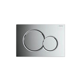 Geberit - Dual-Flush Plate For Sigma Series In-Wall Toilet System - Polished chrome