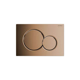 Geberit - Dual-Flush Plate For Sigma Series In-Wall Toilet System - Brass Galvanized