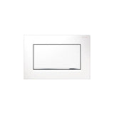 Geberit - Geberit actuator plate Sigma30 for stop-and-go flush, screwable: white matt coated, easy-to-clean coated, bright chrome-plated