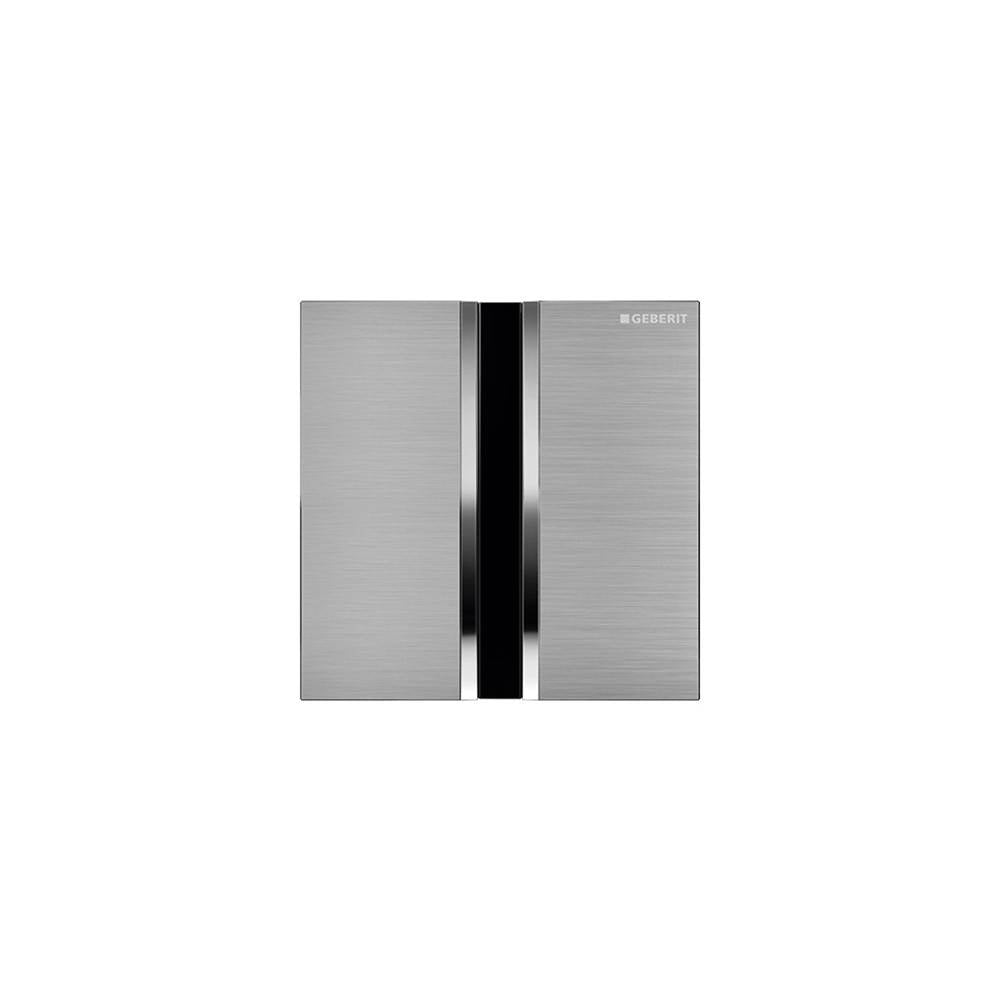 Geberit - Geberit urinal flush control with electronic flush actuation, battery operation, cover plate type 50: chrome-plated, brushed - Chrome Plated, Brushed