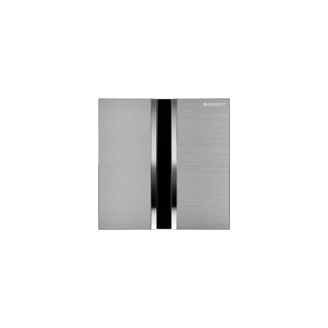 Geberit - Geberit urinal flush control with electronic flush actuation, battery operation, cover plate type 50: chrome-plated, brushed - Chrome Plated, Brushed