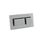 Geberit - Geberit remote flush actuation, square design, pneumatic, for dual flush, concealed actuator, protruding: bright chrome-plated - Bright Chrome Plated