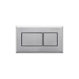 Geberit - Geberit remote flush actuation, square design, pneumatic, for dual flush, for Sigma concealed cistern 8 cm, concealed actuator: chrome-plated, br - Chrome Plated, Brushed,