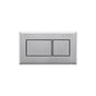 Geberit - Geberit remote flush actuation, square design, pneumatic, for dual flush, for Sigma concealed cistern 8 cm, concealed actuator: chrome-plated, br - Chrome Plated, Brushed,