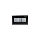 Geberit - Geberit remote flush actuation, square design, pneumatic, for dual flush, for Sigma concealed cistern 8 cm, concealed actuator: black, chrome-pla - Black, Chrome Plated, Brushed