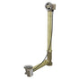 Geberit - Geberit bathtub drain with TurnControl handle actuation, rough-in unit 17-24'' Brass with Chicago Code Tee - Brass
