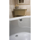 Geberit - Geberit bathtub drain with push actuation PushControl, 17-24'' PP, with ready-to-fit-set trim kit: bright chrome-plated