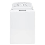 Hotpoint - Hotpoint 3.8 cu. ft. Capacity Washer with Stainless Steel Basket - White on White with Silver Backsplash