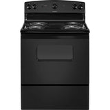Hotpoint - 30'' Free-Standing Electric Range - Black on Black