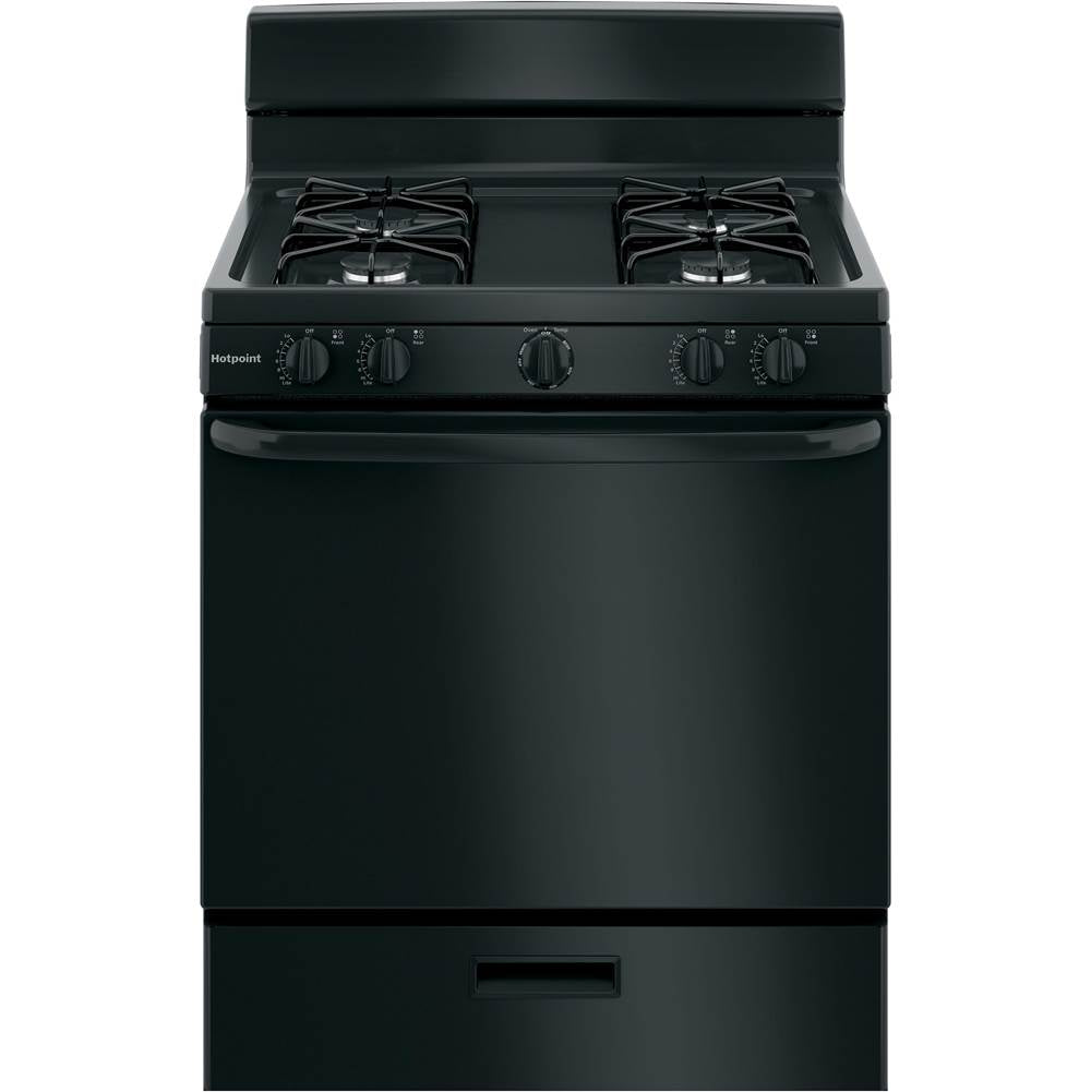 Hotpoint - Hotpoint 30'' Free-Standing Gas Range - Black