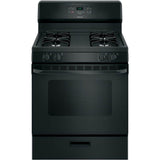 Hotpoint - Hotpoint 30'' Free-Standing Standard Clean Gas Range - Black