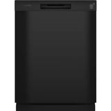 Hotpoint - One Button Dishwasher with Plastic Interior - Black