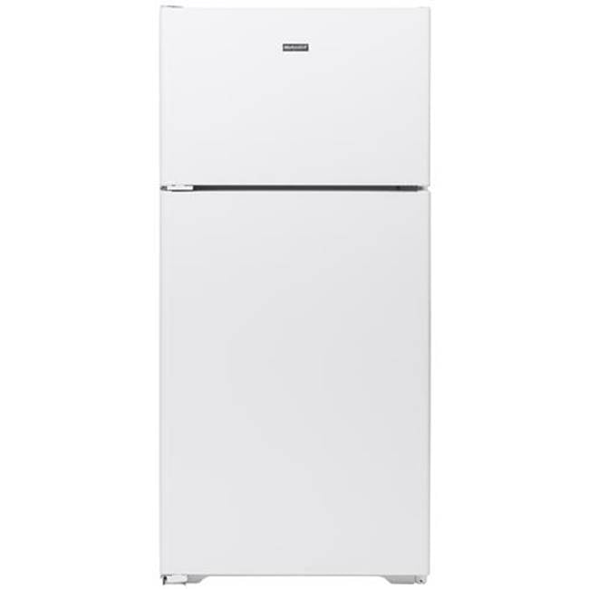 Hotpoint - ENERGY STAR 15.6 Cu. Ft. Recessed Handle Top-Freezer Refrigerator - White