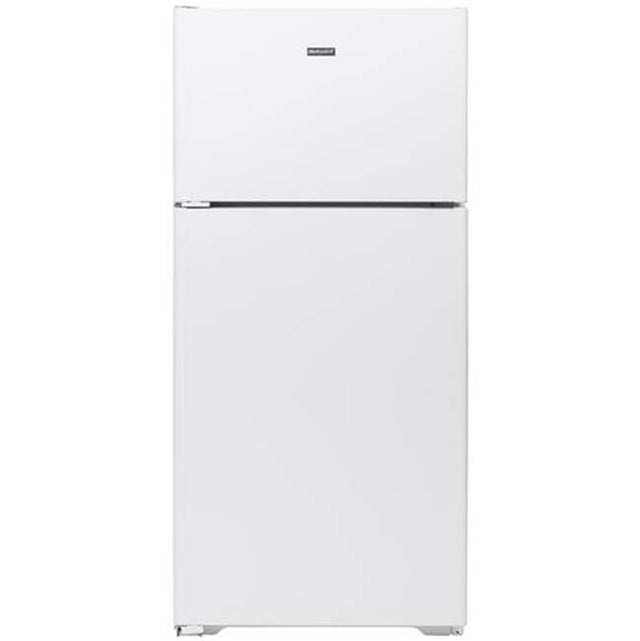 Hotpoint - ENERGY STAR 15.6 Cu. Ft. Recessed Handle Top-Freezer Refrigerator - White
