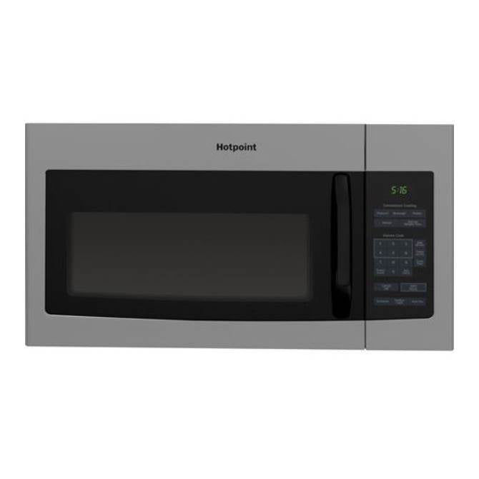 Hotpoint - 1.6 Cu. Ft. Over-the-Range Microwave Oven - Pro Steel