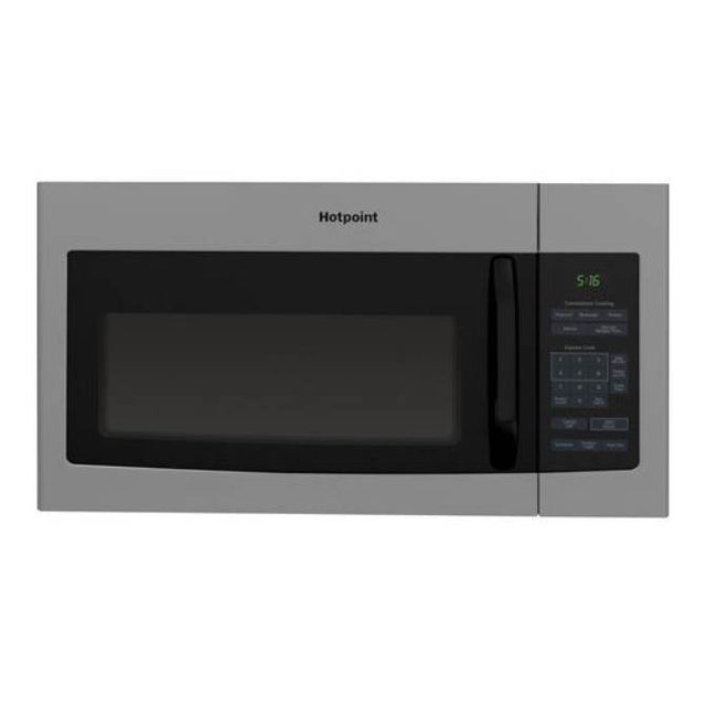 Hotpoint - 1.6 Cu. Ft. Over-the-Range Microwave Oven - Pro Steel