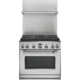 36'' Professional 30''-36'' Adjustable Height Backsplash with Shelf