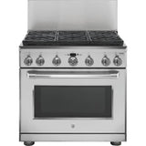 GE Profile Series - 36'' Professional 12'' Backsplash