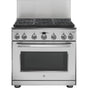 GE Profile Series - 36'' Professional 12'' Backsplash