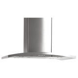 GE Profile 36'' Island-Mount Chimney Hood
