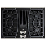 GE Profile Series - 30'' WidthGas Downdraft Cktp30'' Width4 Burners11,500 All Purpose BurnerADA Compliant - Stainless Steel