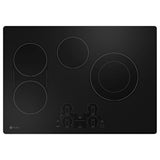 GE Profile Series - 30'' WidthRadiant Cktp4 BurnersTch Cntrl1x 9''/6'' Dual PowerBoil ElementKitchen TimerADA Compliant - Black on Black