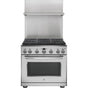 GE Profile Series - 36'' Professional 30''-36'' Adjustable Height Backsplash with Shelf