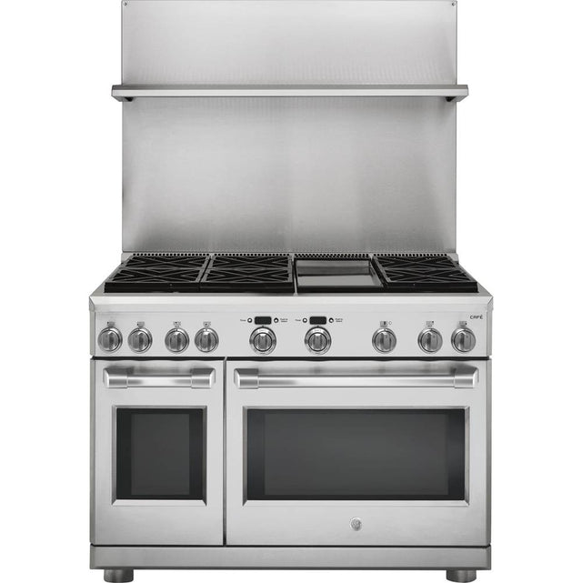 GE Profile Series - 48'' Professional 30''-36'' Adjustable Height Backsplash with Shelf