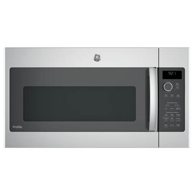GE Profile Series - GE Profile 2.1 Cu. Ft. Over-the-Range Sensor Microwave Oven - Stainless Steel