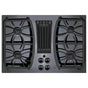 GE Profile Series - 30'' WidthGas Downdraft Cktp30'' Width4 Burners11,500 All Purpose BurnerADA Compliant - Black on Black