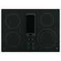 GE Profile Series - 30'' Downdraft Electric Cooktop - Black on Black