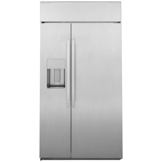 GE Profile Series - GE Profile Series 48'' Smart Built-In Side-by-Side Refrigerator with Dispenser - Stainless Steel