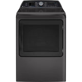 GE Profile Series - 7.4 Cu. Ft. Capacity Smart Aluminized Alloy Drum Electric Dryer With Sanitize Cycle And Sensor Dry - Diamond Gray