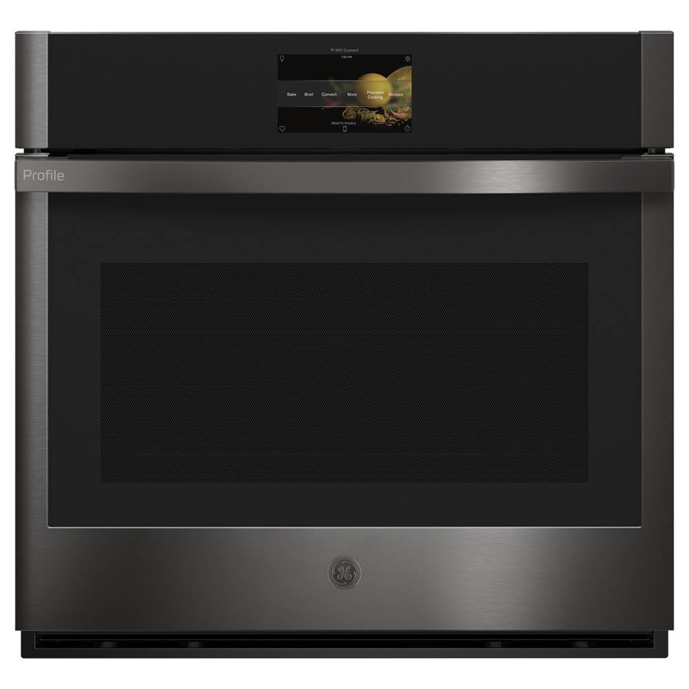 GE Profile Series - GE Profile 30'' Smart Built-In Convection Single Wall Oven - Black Stainless