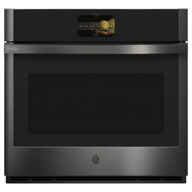 GE Profile Series - GE Profile 30'' Smart Built-In Convection Single Wall Oven - Black Stainless