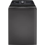 GE Profile Series - 5.4 Cu. Ft. Capacity Washer With Smarter Wash Technology And Flexdispense - Diamond Gray