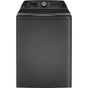 GE Profile Series - 5.4 Cu. Ft. Capacity Washer With Smarter Wash Technology And Flexdispense - Diamond Gray