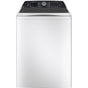 GE Profile Series - 5.3 Cu. Ft. Capacity Washer With Smarter Wash Technology And Flexdispense - White with Silver
