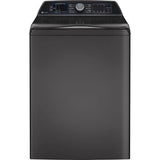 GE Profile Series - 5.4 Cu. Ft. Capacity Washer With Smarter Wash Technology And Flexdispense - Diamond Gray