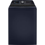 GE Profile Series - 5.4 Cu. Ft. Capacity Washer With Smarter Wash Technology And Flexdispense - Royal Sapphire