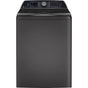 GE Profile Series - 5.3 Cu. Ft. Capacity Washer With Smarter Wash Technology And Flexdispense - Diamond Gray