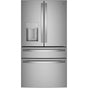 GE Profile Series - GE Profile 27.9 Cu. Ft. Smart Fingerprint Resistant 4-Door French-Door Refrigerator with Door In Door - Fingerprint Resistant Stainless