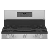 Smart 30'' Free-Standing Self Clean Gas Fingerprint Resistant Range With No Preheat Air Fry