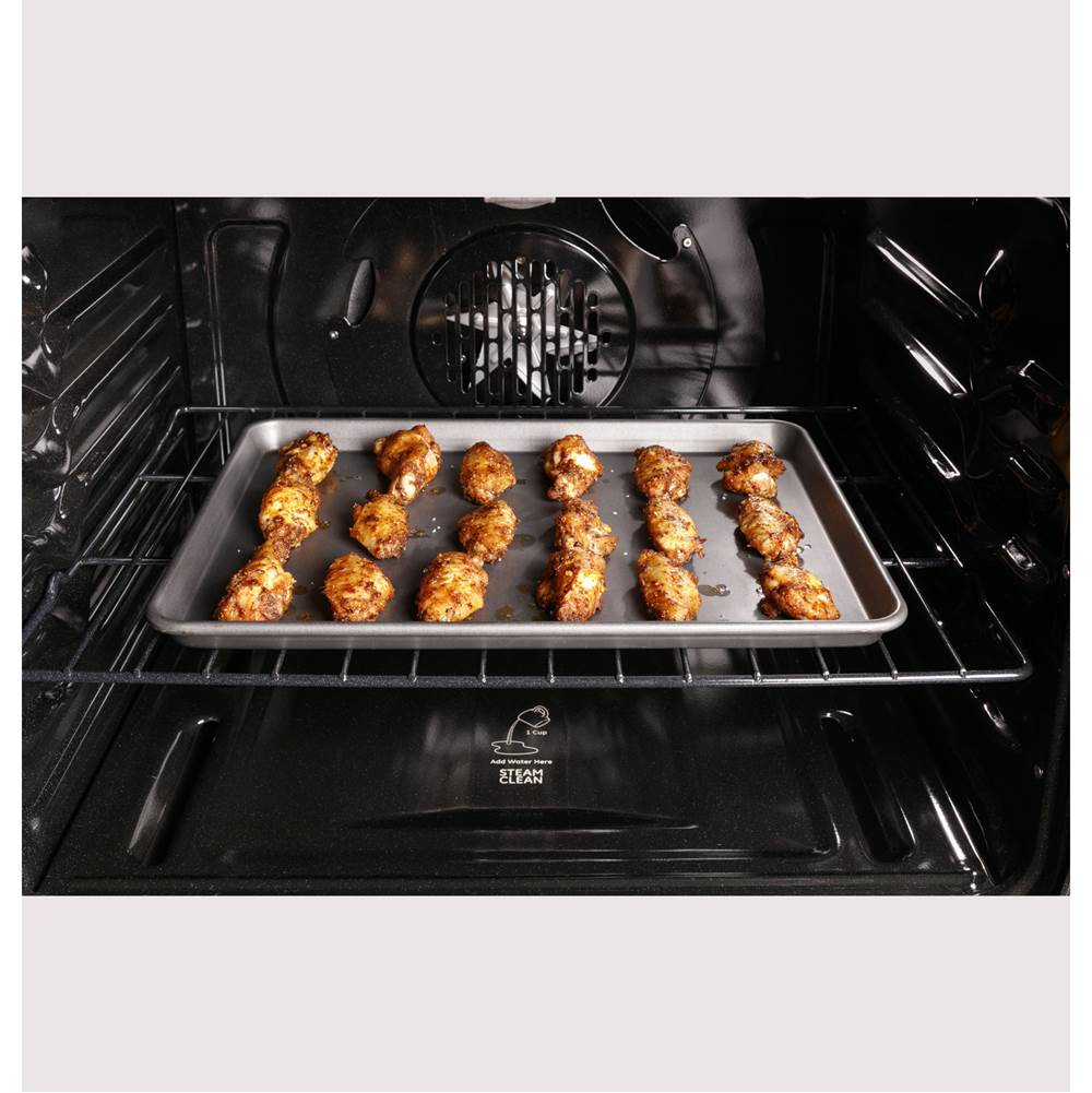 30'' Free-Standing Gas Double Oven Convection Fingerprint Resistant Range With No Preheat Air Fry