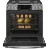 30'' Smart Slide-In Front-Control Gas Fingerprint Resistant Range With No Preheat Air Fry