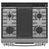 30'' Smart Slide-In Front-Control Gas Fingerprint Resistant Range With No Preheat Air Fry