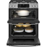 30'' Smart Slide-In Front-Control Gas Double Oven Convection Fingerprint Resistant Range