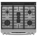 30'' Smart Slide-In Front-Control Gas Double Oven Convection Fingerprint Resistant Range